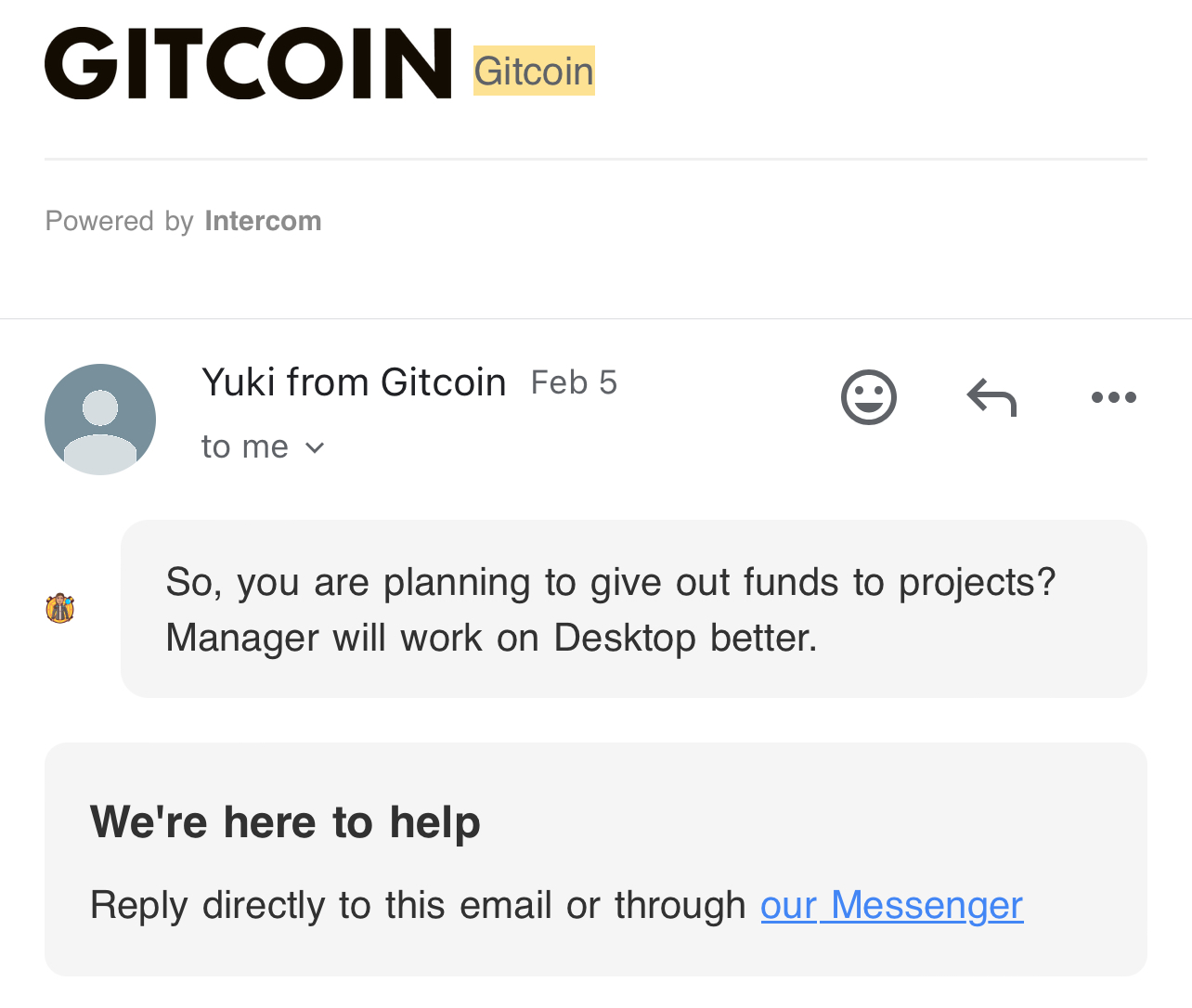 Gitcoin support 2